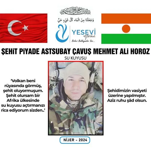 Şehit Piyade Astsubay Çavuş Mehmet Ali Horoz’un Vasiyeti Gerçekleştirildi