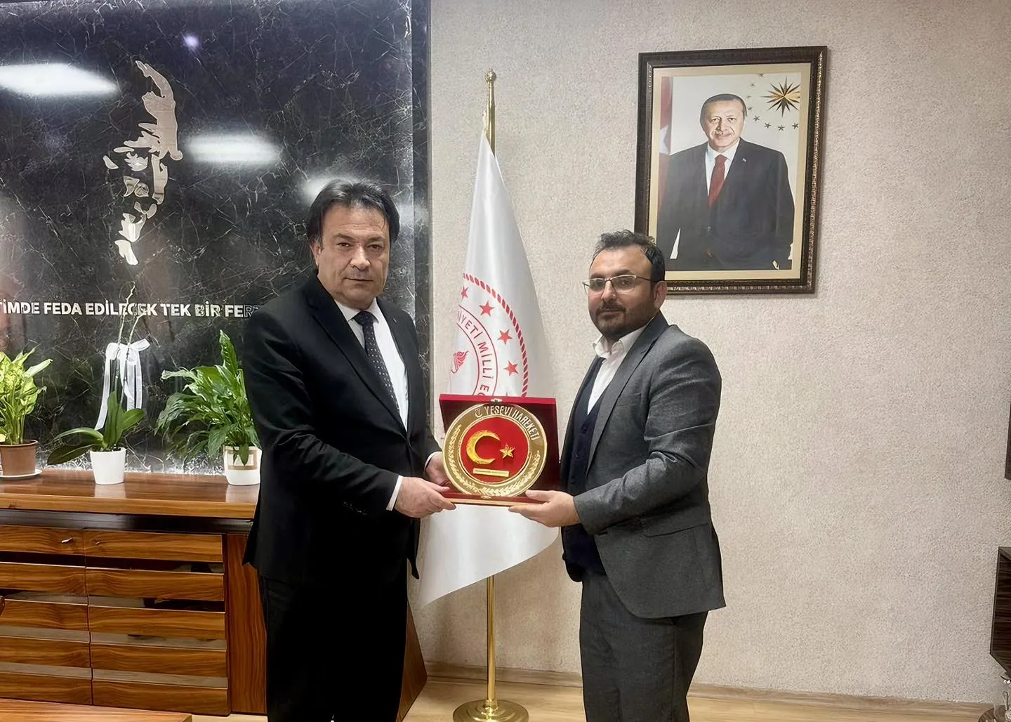 Genel Başkanımız ve Yöneticilerimiz Kayseri İl Millî Eğitim Müdürü'nü Ziyaret Ettiler