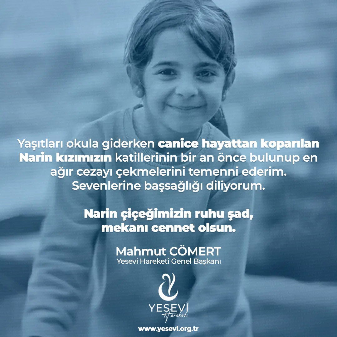 Narin Kızımıza Allah'tan Rahmet Diliyoruz
