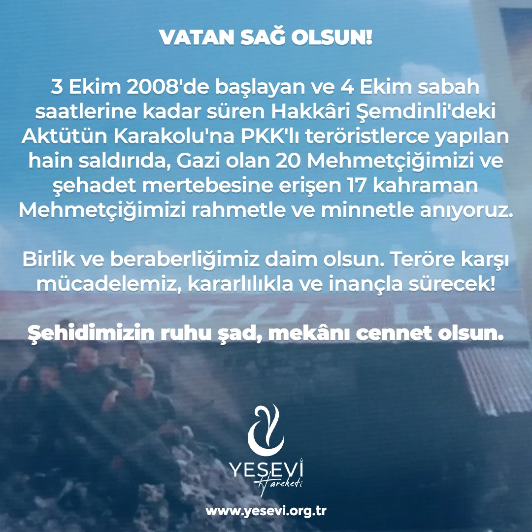 VATAN SAĞ OLSUN!