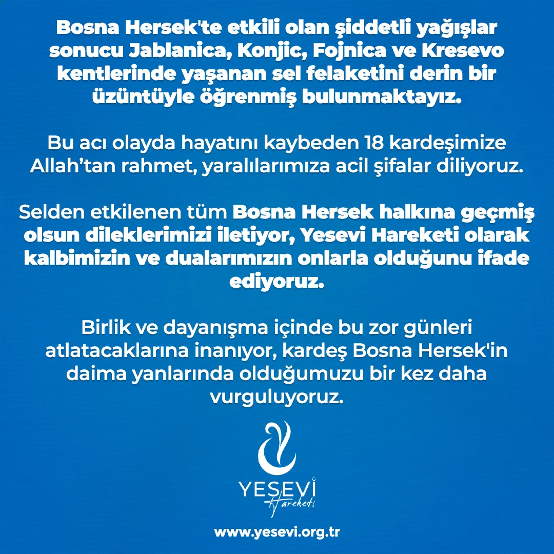 Geçmiş Olsun Bosna Hersek
