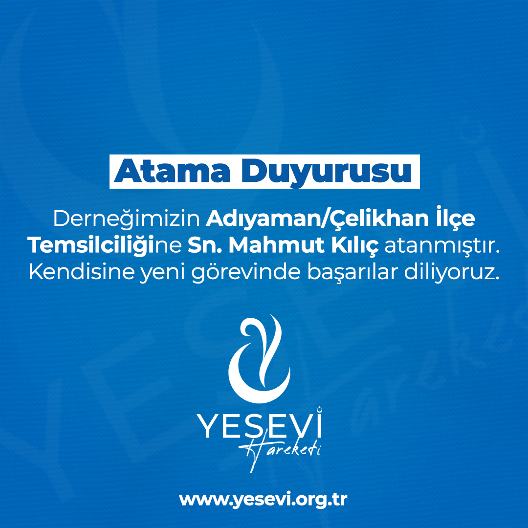 Yesevi Hareketi’nde Yeni Temsilcilerimiz Göreve Başladı