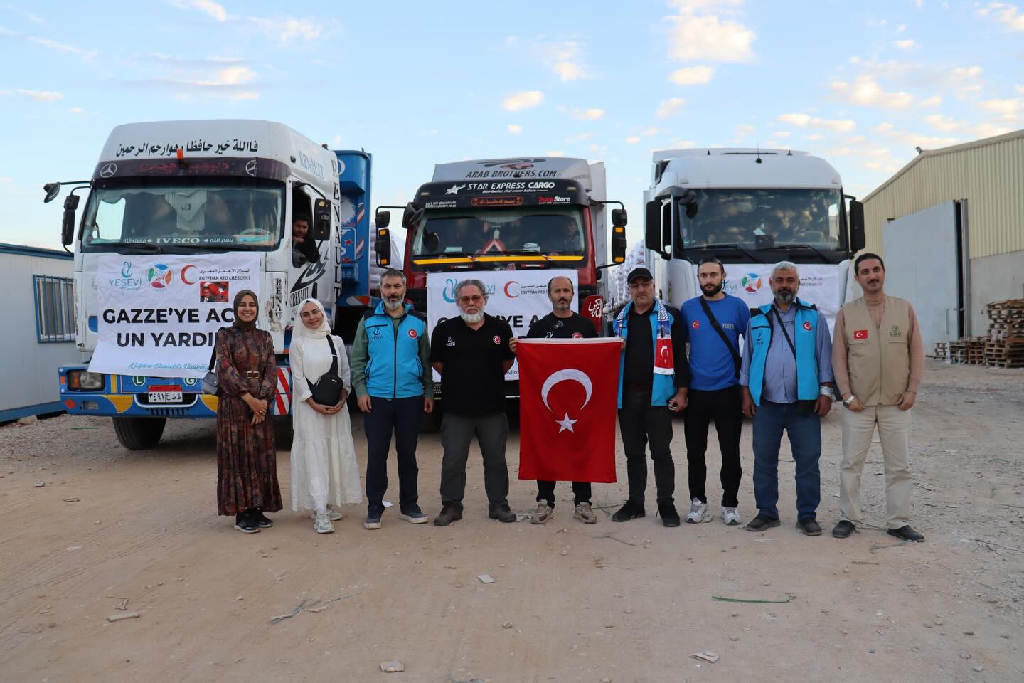 Türkiye’den Gazze’ye Uzanan Merhamet Eli Yola Çıktı